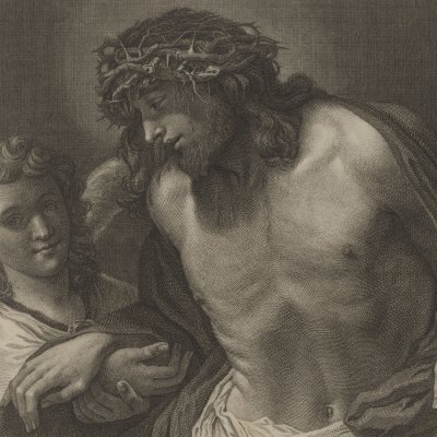 Christ de Pitié d’après Annibal Carrache (Recueil d’estampes…, Dresde 1753)