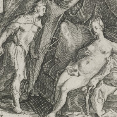 Mercure, Hersé et Aglaure - Crispin de Passe l’Ancien