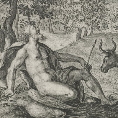 Junon surprend Jupiter avec Iô - Crispin de Passe l’Ancien