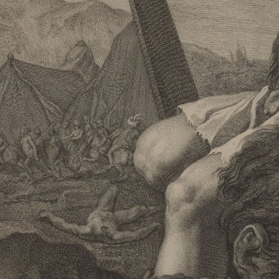David avec la tête de Goliath, d’après le Feti (Recueil d’estampes…, Dresde 1753)