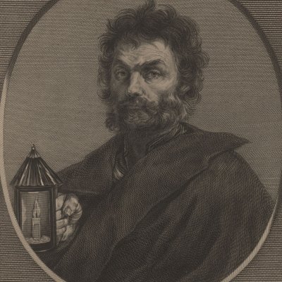 Diogène, d’après l’Espagnolet (Recueil d’estampes…, Dresde 1753)