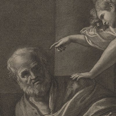 St Pierre délivré de prison, d’après le Calabrèse (Rec d’estampes…, Dresde 1753)