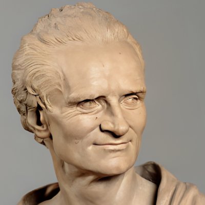 Le sculpteur Jean-Baptiste Lemoyne (modello en terre cuite) - Augustin Pajou