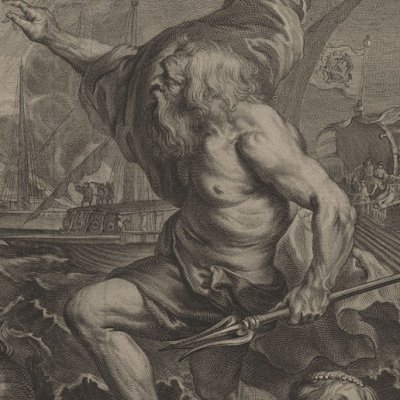 Le « Quos ego » de Rubens, par J. Daullé (Recueil d’estampes…, Dresde 1753)