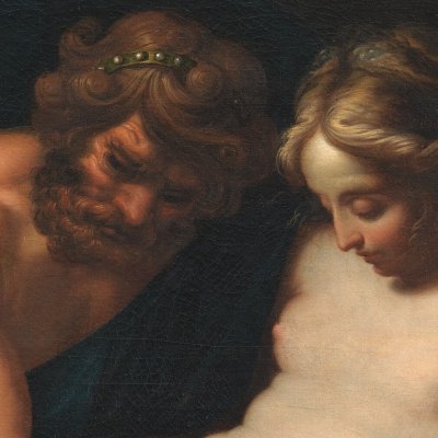 Hercules expelling Pan from Omphale's bed - Janssens