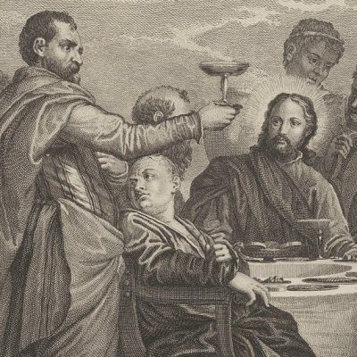Les noces de Cana d’après Paul Véronèse (Recueil d’estampes…, II, Dresde 1757)