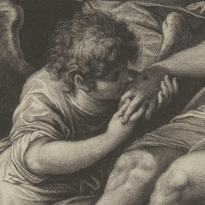 Lamentation sur le Christ mort (Recueil d’estampes…, II, Dresde 1757) - Hutin d'après J. Porta