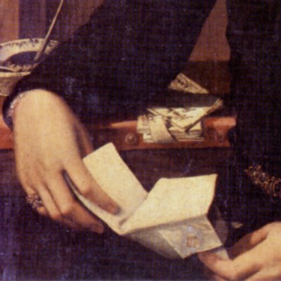 Le gentilhomme à la lettre - Francesco Salviati