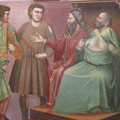Le Christ devant Caïphe (chapelle Scrovegni) - Giotto