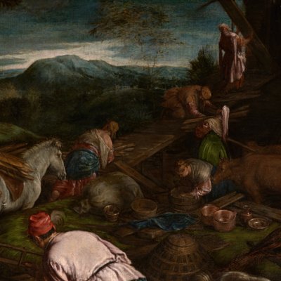 La construction de l’arche de Noé (version de Grenoble) - Jacopo Bassano