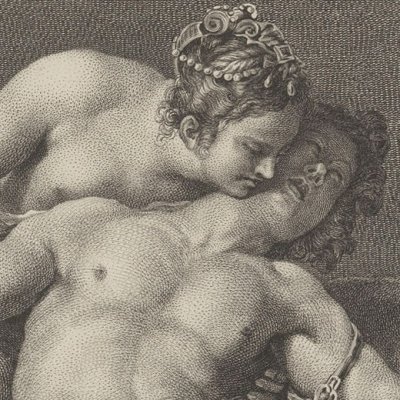 La mort d’Adonis d’après Alexandre Turchi (Recueil d’estampes…, II, Dresde 1757)