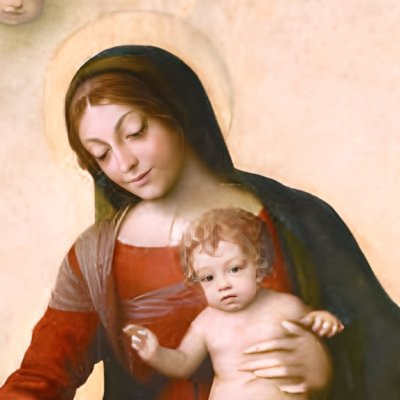 La Vierge avec saint François et saint Jean Baptiste - Corrège
