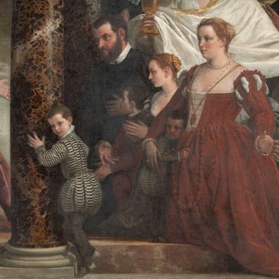 Présentation de la famille Cuccina à la Vierge - Véronèse