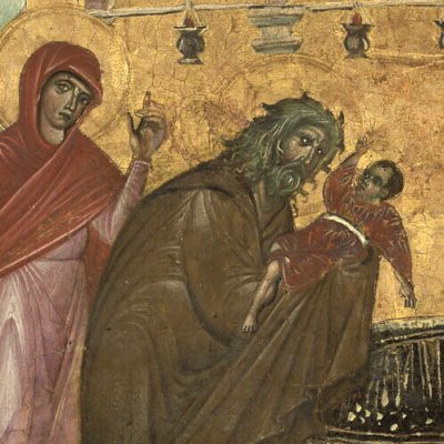 Présentation de Jésus au Temple (Polyptyque) - Guido da Siena