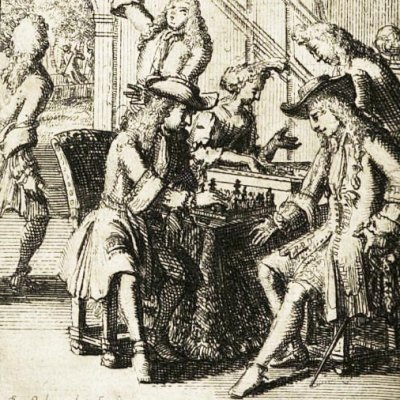 Frontispice des Divertissemens innocens (La Haye, Moetjens, 1696) - Schoonebeck