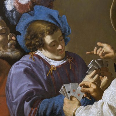 Les joueurs de cartes (version d’Anvers) - Theodor Rombouts