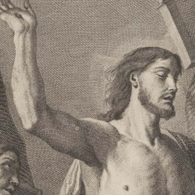 Notre Seigneur apparaissant à la Sainte Vierge (Recueil d’estampes…, II, Dresde 1757)