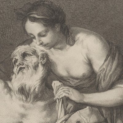 Loth avec ses filles d’après Luc Jordane (Recueil d’estampes…, II, Dresde 1757)