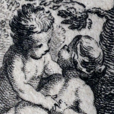 Putti surpris dans leurs ébats amoureux (Décaméron 1757)