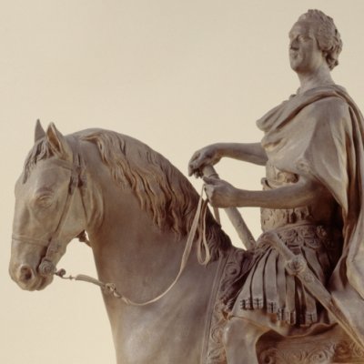 Statue équestre de Louis XV - Pigalle d’après Bouchardon
