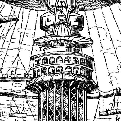 Intérieur du Colosseum de Londres en 1829