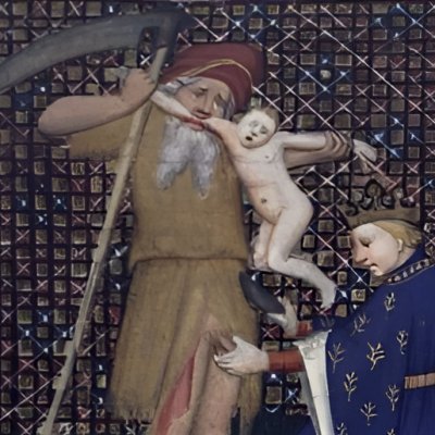 Jupiter castrant Saturne (Boccace, De casibus, trad. L. de Premierfait)