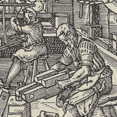 Le relieur (Das Ständebuch, Le livre des métiers, Leipzig, 1568) - Jost Amman