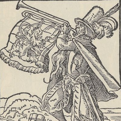 Page de titre, le héraut (Das Ständebuch, Le livre des métiers, Leipzig, 1568) - Jost Amman