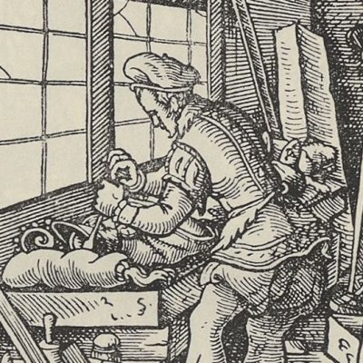 Le sculpteur (Das Ständebuch, Le livre des métiers, Leipzig, 1568) - Jost Amman