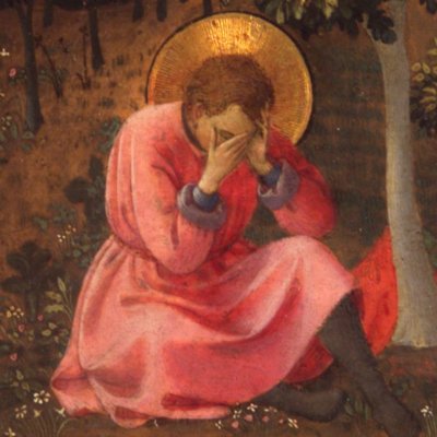 Conversion of Saint Augustine (scene from the Thebaid) - Fra Angelico