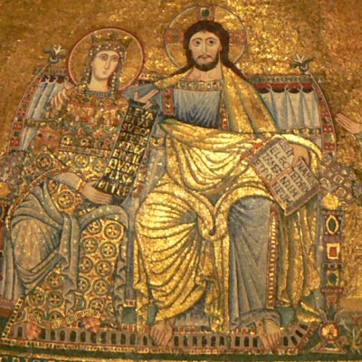 Le couronnement de la Vierge (Sainte-Marie-du-Trastevere)