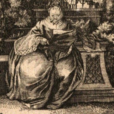 Frontispice des Lettres de Milady Catesby de Mme Riccoboni - J. C. Back