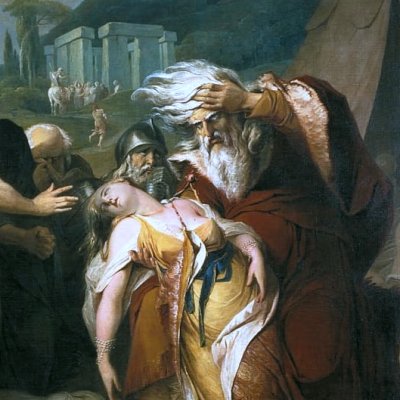 King Lear weeping over Cordelia's body - James Barry