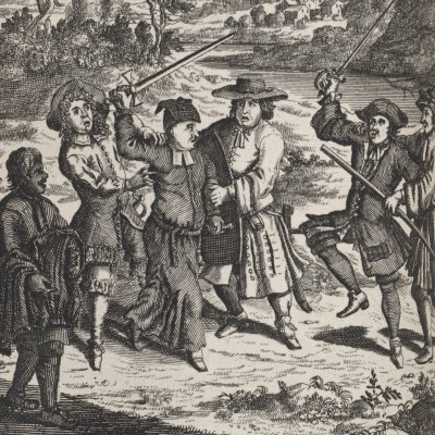 Les joyeuses commères de Windsor (Shakespeare, éd. N. Rowe, t1, 1709)