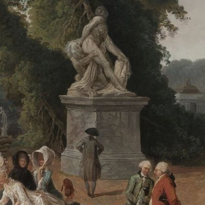 Le Tapis vert à Versailles au moment de l’abattage des arbres - Hubert Robert