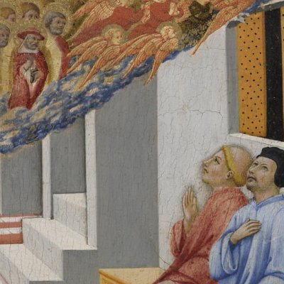 Apparition de saint Jérôme à Sulpice Sévère - Sano di Pietro