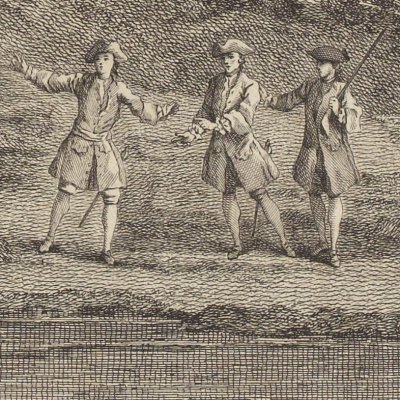 Le torrent et la rivière (La Fontaine, Desaint et Saillant, 1755) - Oudry