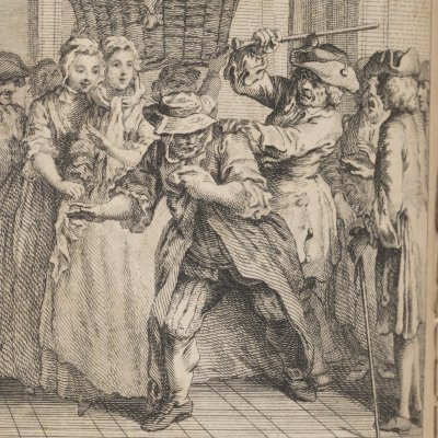 Les joyeuses commères de Windsor (Shakespeare, éd Theobald, t1, 1762) - Gravelot