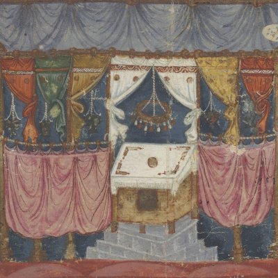 Moïse reçoit les Tables & inaugure le Tabernacle (Pentateuque Ashburnham, F76r)