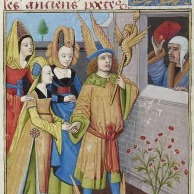 Évrard & les trois déesses (E. de Conty, Livre des échecs amoureux) - Testard
