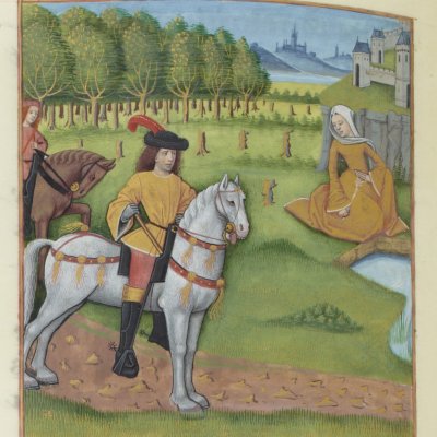 Diane et Évrard (E. de Conty, Livre des échecs amoureux) - Testard