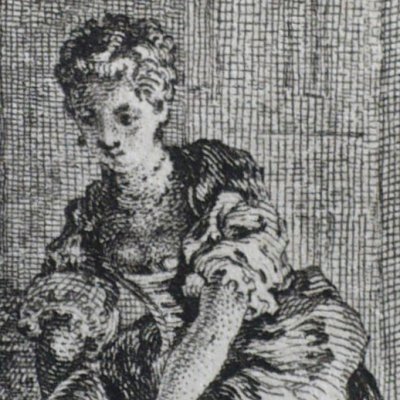 Roger placé pour mort dans un coffre  (Décaméron 1757, J4N10) - Gravelot