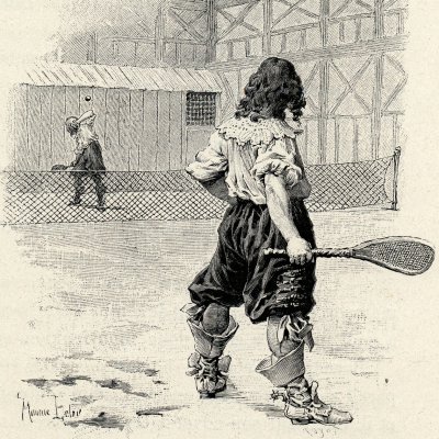 Forfait de d’Artagnan à la pelote (Les trois mousquetaires, 1894) - M. Leloir