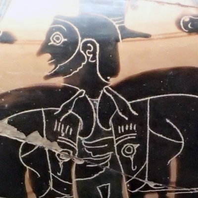 Conducteur de char (Hydrie à figures noires) - Peintre du Louvre F6
