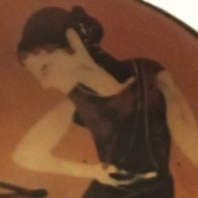 Satyre et ménade dansant (Coupe à figures noires)