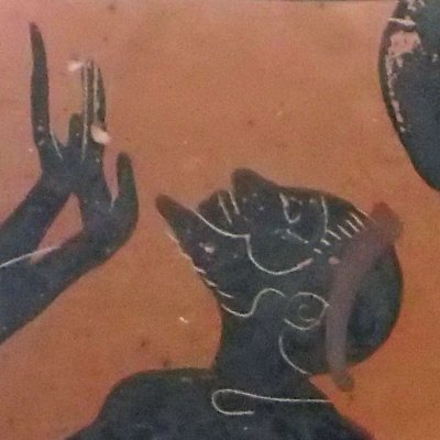 Danseurs, ou comastes (Olpè à figures noires)