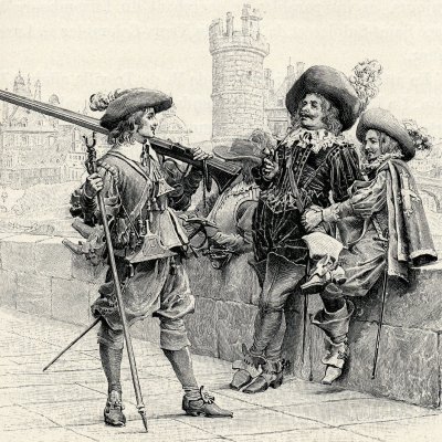 D’Artagnan toujours de garde (Les trois mousquetaires, 1894) - M. Leloir