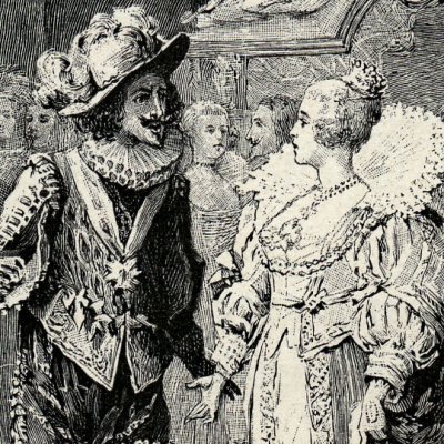 Altercation du Roi et de la Reine au bal (Les trois mousquetaires, 1894) - M. Le