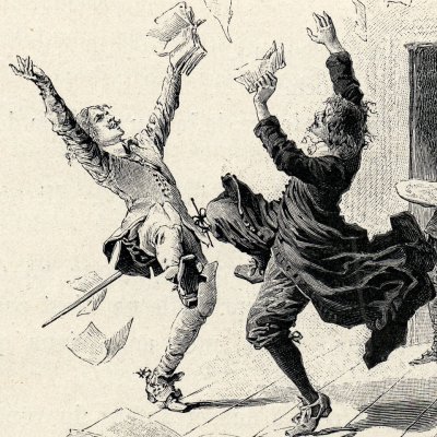 Aramis envoie le latin au diabe (Les trois mousquetaires, 1894) - M. Leloir