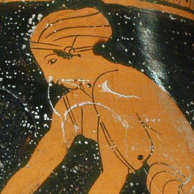Blanchisseuses (Pélikè attique à figures rouges) - Peintre de Pan
